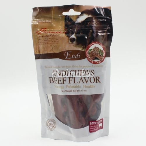 חטיף לכלבים אנדי רצועות בקר 100 גרם